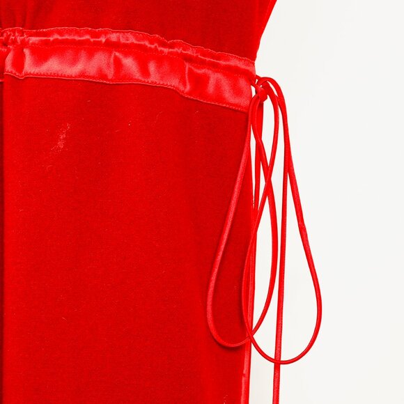 Gucci AW/19 Runway Red Wool Satin-Trim Cowl-Neck Dress - Picture 8 of 15